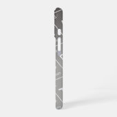 Grünes Erlenmeyerkolben (mit Initialen) Chemie iPhone 16 Hülle (Linke Seite)