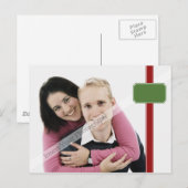 Grünes Etikett Postkarte (Vorne/Hinten)