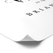 Grünes Eukalyptus-Begrüßungszeichen Poster (Ecke)