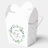 Grünes Eukalyptus-Blätter Botanisches Brautparty Geschenkschachtel (Geöffnet)