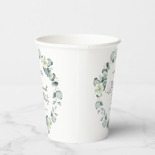 Grünes Eukalyptus-Blätter Botanisches Party für da Pappbecher (Rechts)