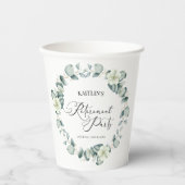 Grünes Eukalyptus-Blätter Botanisches Party für da Pappbecher (Vorderseite)