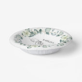 Grünes Eukalyptus-Blätter Botanisches Party für da Pappteller (Gewinkelt)