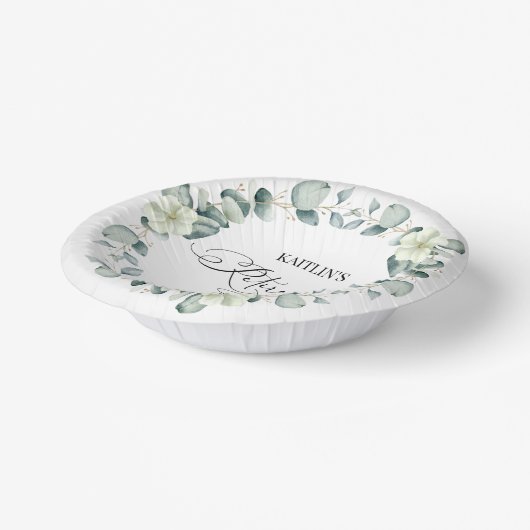 Grünes Eukalyptus-Blätter Botanisches Party für da Pappteller (Gewinkelt)