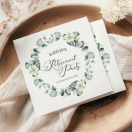 Grünes Eukalyptus-Blätter Botanisches Party für da Serviette