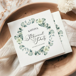 Grünes Eukalyptus-Blätter Botanisches Party für da Serviette