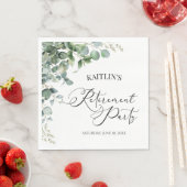 Grünes Eukalyptus-Blätter Botanisches Party für da Serviette (Beispiel)