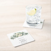 Grünes Eukalyptus-Brautjungfernfest Rechteckiger Pappuntersetzer (Vor Ort)