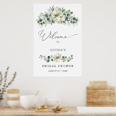 Grünes Eukalyptus-Brautparty-Willkommen Poster (Küche)