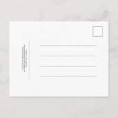 Grünes Eukalyptus-Foto Save the Date Ankündigungspostkarte (Rückseite)