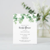Grünes Eukalyptus-Leaf-Brautparty (Stehend Vorderseite)