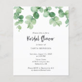Grünes Eukalyptus-Leaf-Brautparty (Vorderseite)