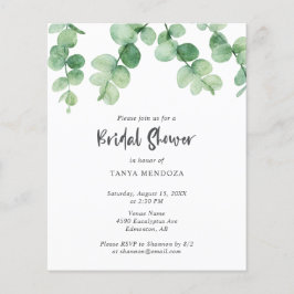 Grünes Eukalyptus-Leaf-Brautparty