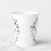 Grünes Eukalyptus-Party Pappbecher (Links)