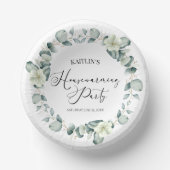 Grünes Eukalyptus-Party Pappteller (Vorderseite)