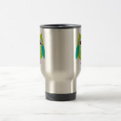 Grünes Eulen-Geschenk Reisebecher (Mittel)