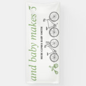 Grünes Fahrrad Banner (Vertikal)