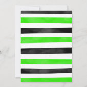 Grünes Fahrrad Einladung zum Geburtstag (Rückseite)