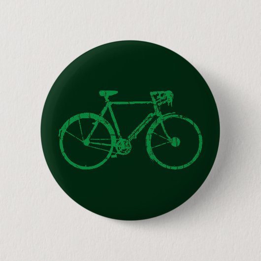 grünes Fahrrad . Fahrrad cool Button (Vorderseite)