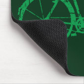 grünes Fahrrad . Fahrrad cool Mousepad (Ecke)