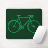 grünes Fahrrad . Fahrrad cool Mousepad (Mit Mouse)