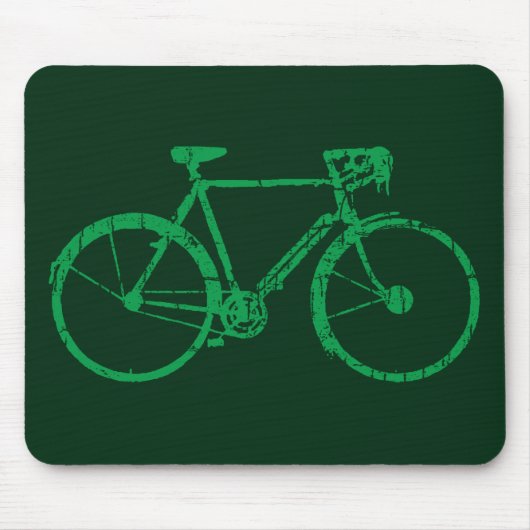 grünes Fahrrad . Fahrrad cool Mousepad (Vorne)