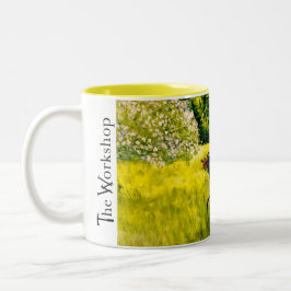 Grünes Fahrrad Frühling Tasse