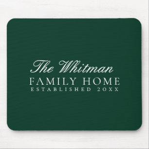 Grünes Familienheim Mousepad