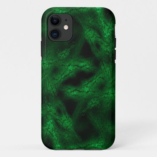 Grünes Fantasiemuster Case-Mate iPhone Hülle (Rückseite)