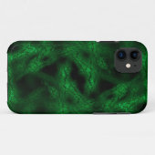 Grünes Fantasiemuster Case-Mate iPhone Hülle (Rückseite (Horizontal))