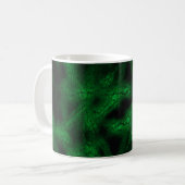 Grünes Fantasiemuster Kaffeetasse (Vorderseite Links)
