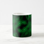 Grünes Fantasiemuster Kaffeetasse (Mittel)