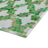 Grünes, farbiges Muster Schneidebrett (Ecke)