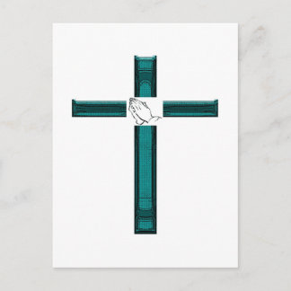 Grünes Farbkreuz Postkarte