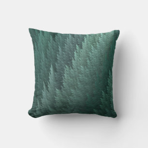 Grünes Feder-Muster-Design-Wurfkissen Kissen