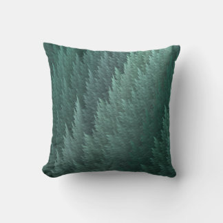 Grünes Feder-Muster-Design-Wurfkissen Kissen