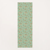Grünes Feder-Muster SüdwestGeo-Schritt-| Yogamatte (Vorderseite)