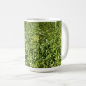 Grünes Feld der Blume Kaffeetasse (VorderseiteRechts)