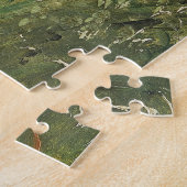 Grünes Feld Grosses Vintages Öl Puzzle (Seite)