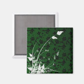 Grünes Feld Magnet (Vorderseite/Rückseite)