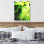 Grünes Feld - ummantelte Canvas Leinwanddruck (Insitu (Schlafzimmer))