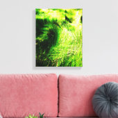 Grünes Feld - ummantelte Canvas Leinwanddruck (Insitu (Wohnzimmer))