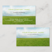 Grünes Feld Visitenkarte (Vorne/Hinten)