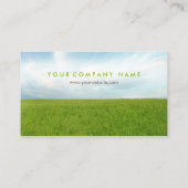 Grünes Feld Visitenkarte (Rückseite)