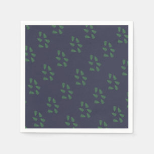 Grünes Fern Lucky Pattern Papier Napkin Serviette