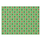 Grünes festes Pilztablett Tischdecke (Vorderseite (Horizontal))