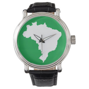 Grünes Festliches Brasilien Armbanduhr