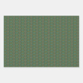Grünes festliches Thema Geschenkpapier Set (Vorderseite 3)
