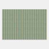 Grünes festliches Thema Geschenkpapier Set (Vorderseite)
