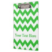 Grünes Fett Zickzack mit benutzerdefinierbarem Tex Klemmbrett (Links)